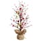 Glitzhome® 20" Valentine's Berry Heart Table Tree